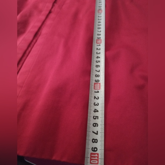 Vintage 90s Burberry red trench coat - Picture 5 of 6